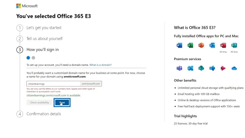 Tutorial MS SharePoint: Penciptaan Akaun