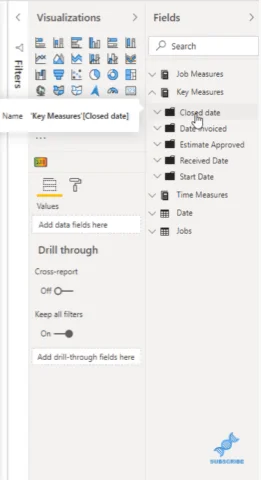 Création de tables de mesures et de sous-dossiers dans LuckyTemplates