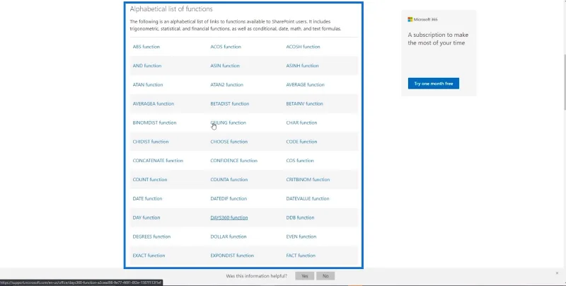 คอลัมน์จากการคำนวณใน SharePoint |  ภาพรวม