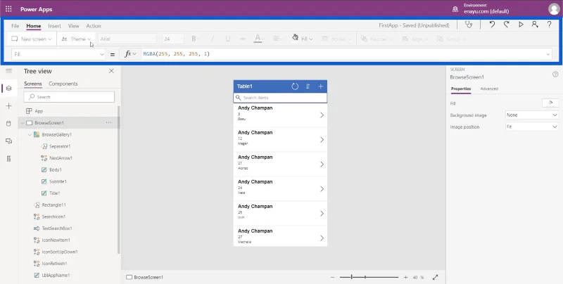 Asas Power Apps: Kefungsian Asas Dan Penyesuaian