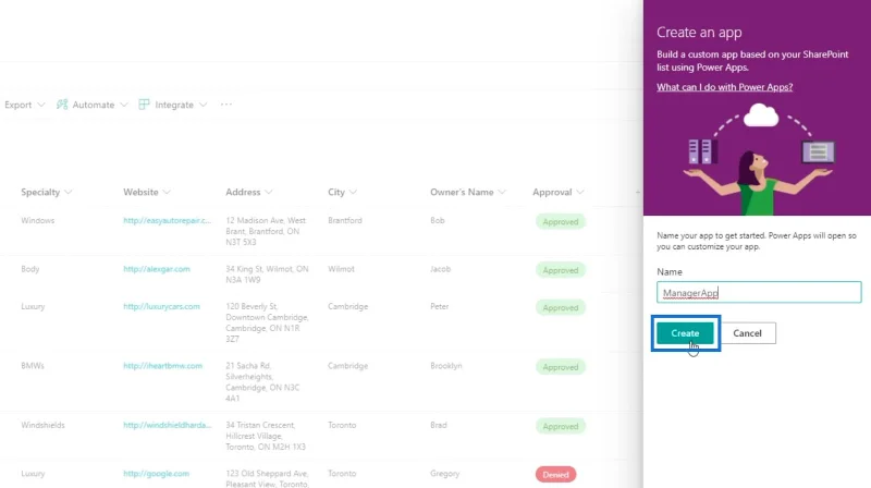 Power Apps – Panduan Penyepaduan SharePoint