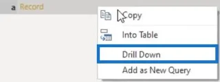Nilai Rekod – Nilai Berstruktur Dalam Power Query