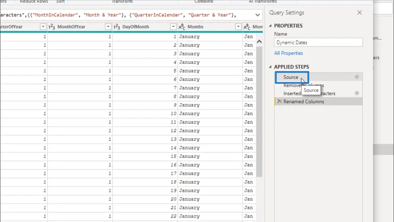 Mencipta Jadual Pertanyaan Tarikh Dinamik Dalam LuckyTemplates: Tutorial Editor Pertanyaan
