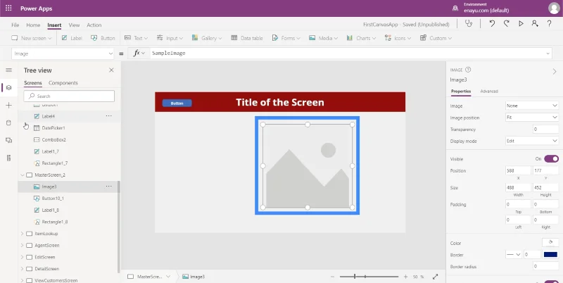 Imej PowerApps Digabungkan Dengan Pen, Kamera Dan Muat Naik Input Foto
