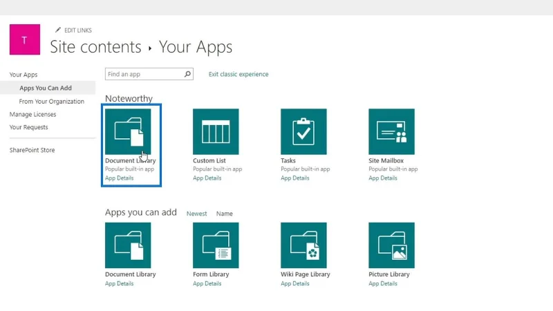 Menambah Pustaka Dokumen Dalam SharePoint