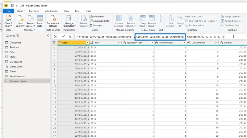 Mencipta Jadual Pertanyaan Tarikh Dinamik Dalam LuckyTemplates: Tutorial Editor Pertanyaan
