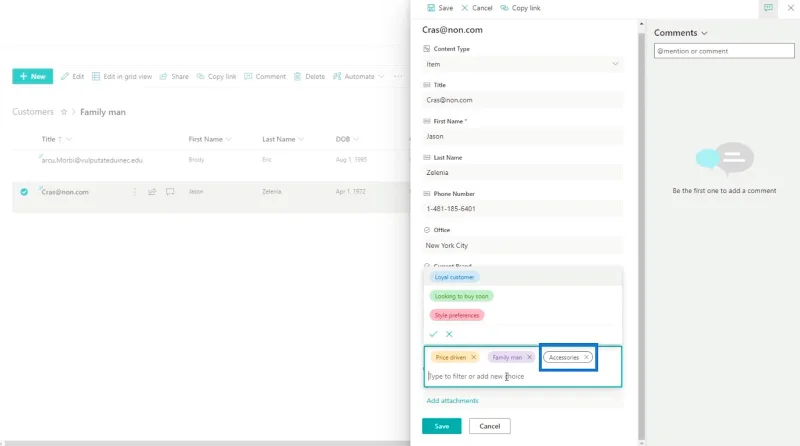 Menambah Medan Pilihan SharePoint Dalam Senarai