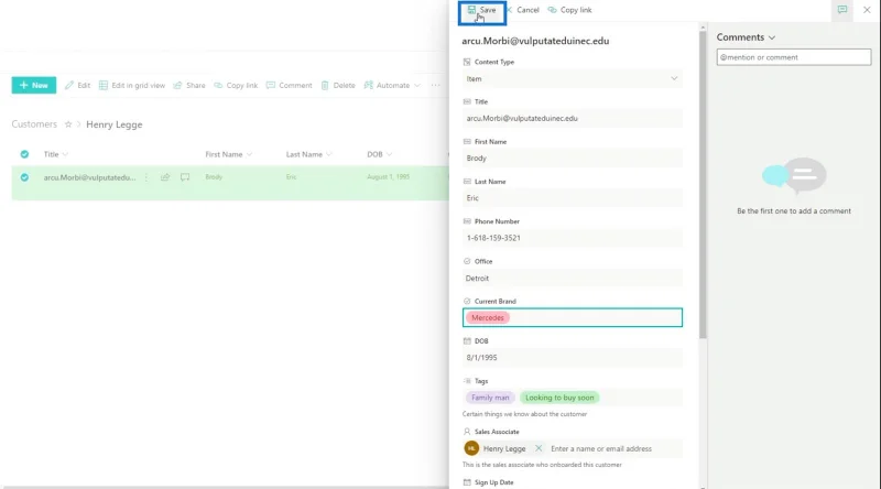 การตั้งค่าการแจ้งเตือนรายการ SharePoint