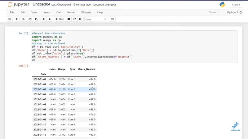 Mengendalikan Data Hilang Dalam Python Menggunakan Kaedah Interpolasi