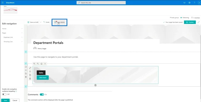 Elemen Navigasi Tapak SharePoint: Gambaran Keseluruhan