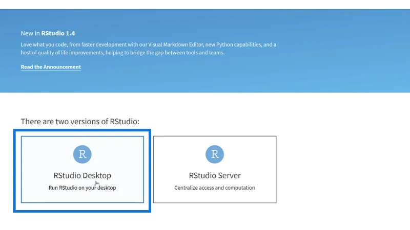 Pasang R LuckyTemplates: Memuat turun R Dan RStudio