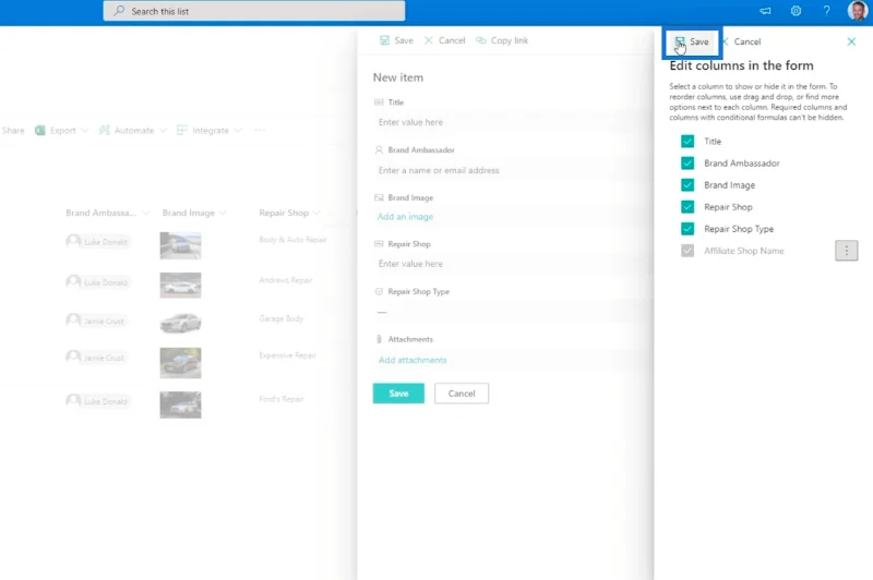 Pengesahan Lajur SharePoint Dalam Dua Cara