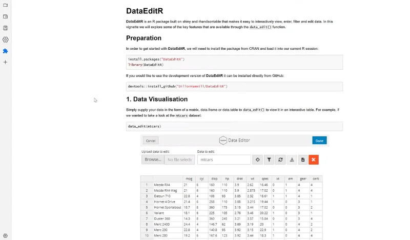 Edit Data Dalam R Menggunakan Pakej DataEditR