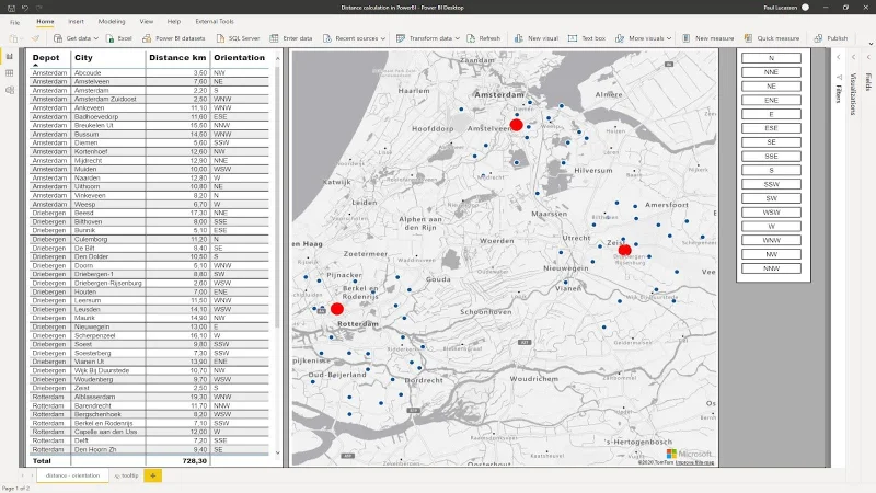Pengiraan Jarak Dan Galas: Analisis Geospatial LuckyTemplates