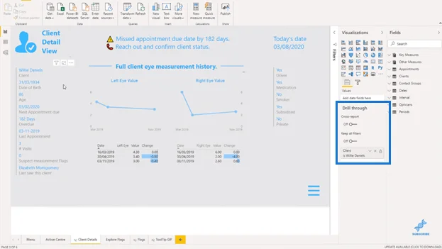 LuckyTemplates-Drill-Through-Navigationstechniken