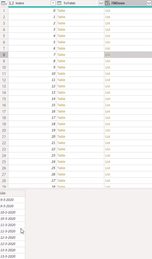 Reka Letak Kalendar Kepada Format Jadual Menggunakan Power Query