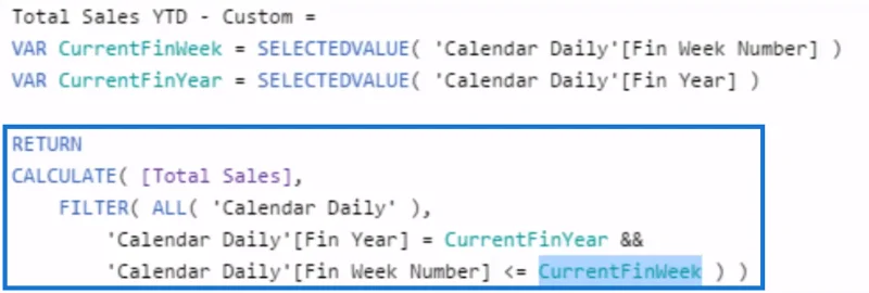 Jualan Tahun Hingga Kini Untuk Jadual Kalendar Tersuai LuckyTemplates