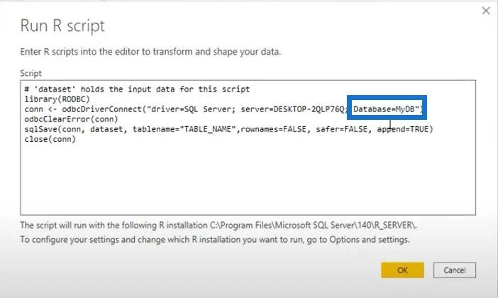 Cipta Laporan LuckyTemplates Kepada Pelayan SQL Menggunakan Skrip R