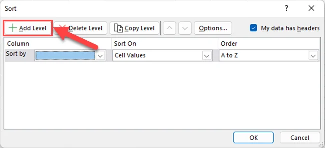 Cara Isih Mengikut Abjad Dalam Excel Dengan Berbilang Lajur
