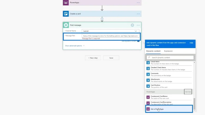 Penyepaduan PowerApps Dalam Microsoft Power Automate