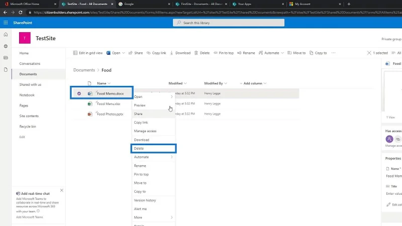 SharePoint-Dokumentbibliothek |  Anfänger-Tutorial
