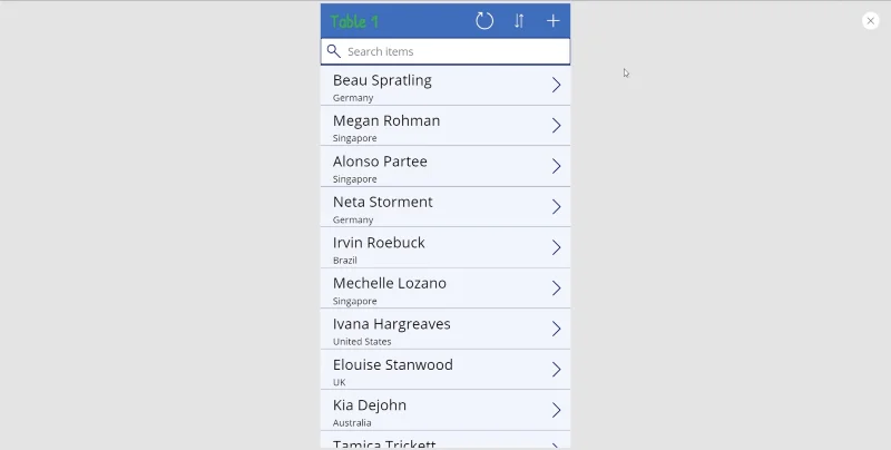 Galeri PowerApps: Satu Pengenalan