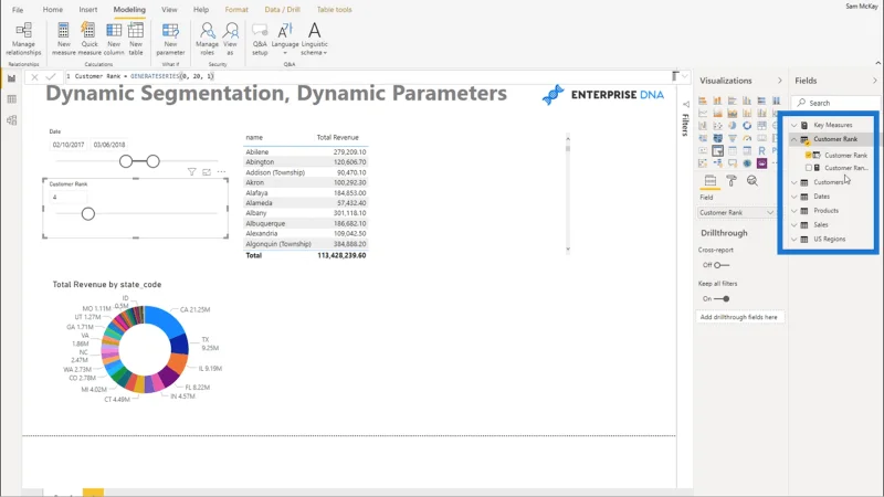 Segmentación dinámica con parámetros dinámicos: técnica avanzada de LuckyTemplates y DAX