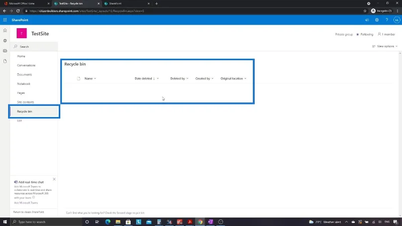 Tapak SharePoint |  Reka Letak Dan Panduan Menu