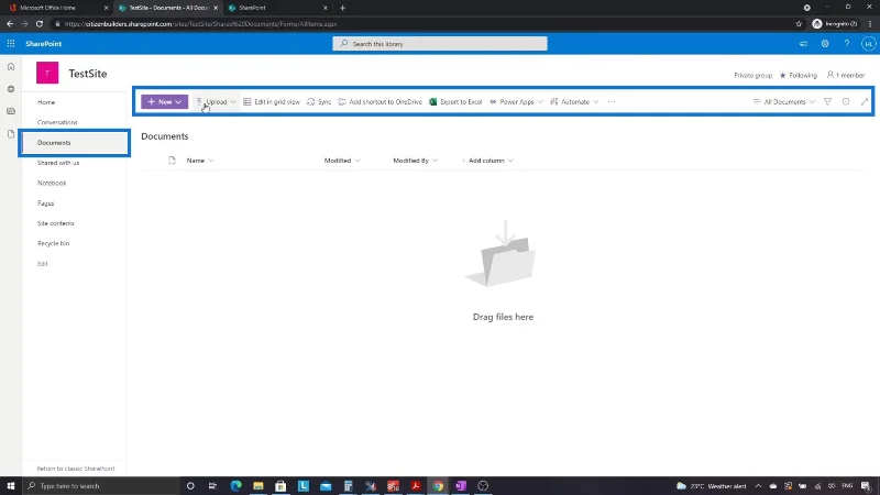 Tapak SharePoint |  Reka Letak Dan Panduan Menu