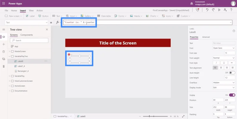 Pembolehubah PowerApps: Mengenalpasti Pembolehubah Kontekstual Dan Global