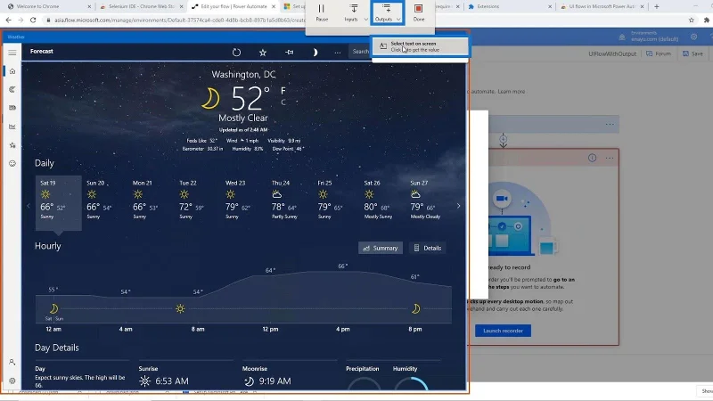 Output Aliran UI Dalam Automate Kuasa