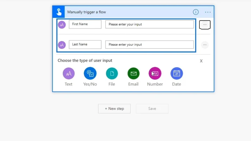 Input Aliran Kerja Dalam Microsoft Power Automate