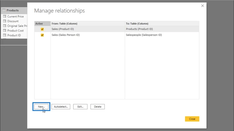 การเชื่อมต่อตารางข้อมูล – เคล็ดลับเกี่ยวกับความสัมพันธ์ของ LuckyTemplates