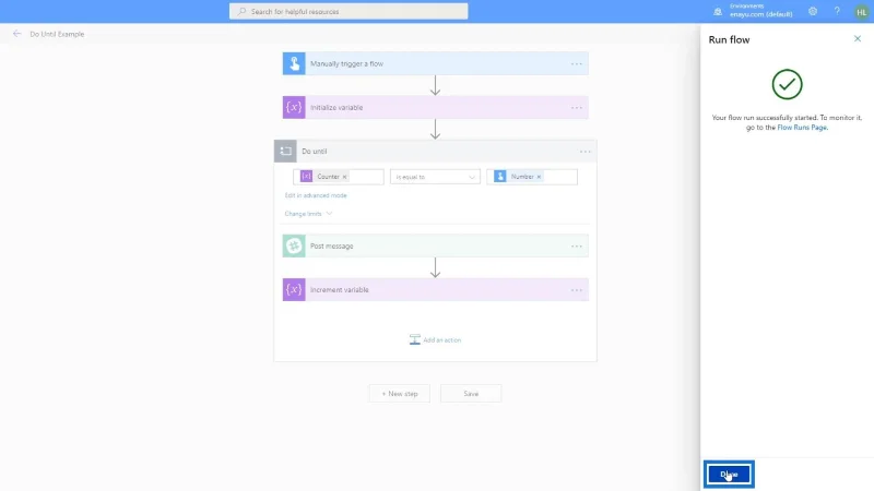 Lakukan Sehingga Kawalan Gelung Dalam Kuasa Automate
