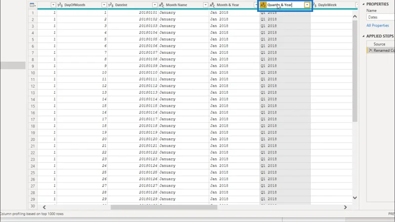 Mencipta Jadual Tarikh Dalam LuckyTemplates