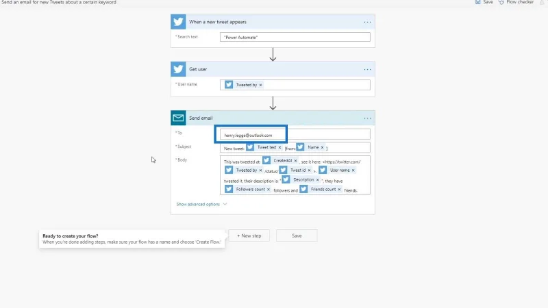 Automatisierter Ablauf in Microsoft Power Automate