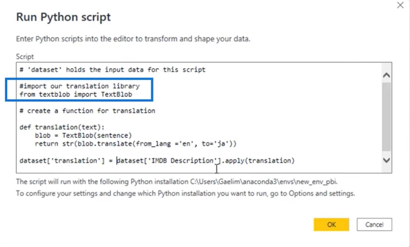Tutorial LuckyTemplates Python: Cara Menterjemah Teks