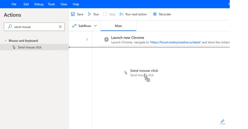 Power Automate Desktop&nbsp;: comment utiliser la fonction Envoyer un clic de souris