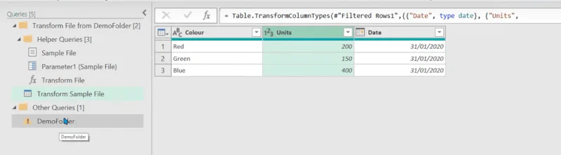Power Query: Gabungkan Fail Dari Berbilang Folder