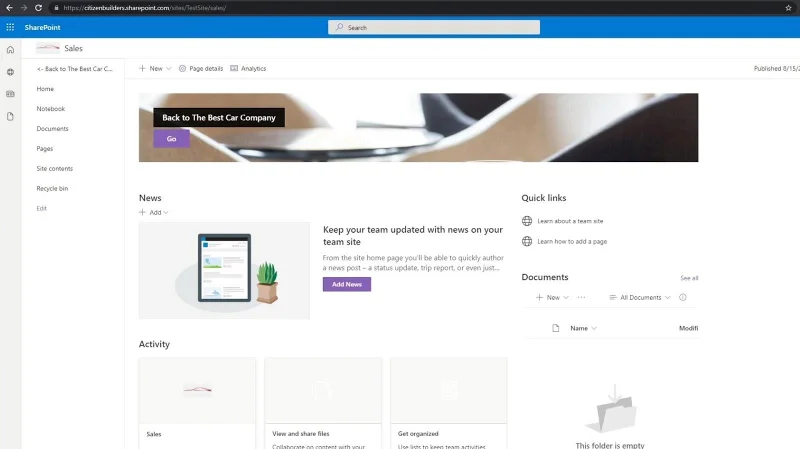 Koleksi Tapak SharePoint |  Satu Pengenalan