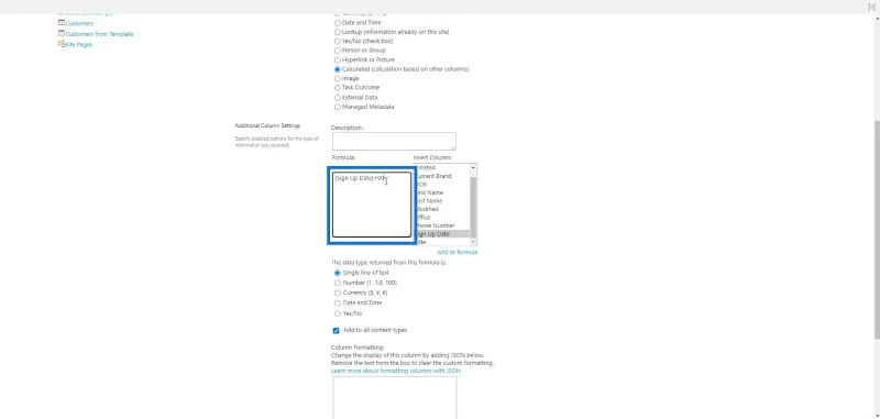 คอลัมน์จากการคำนวณใน SharePoint |  ภาพรวม