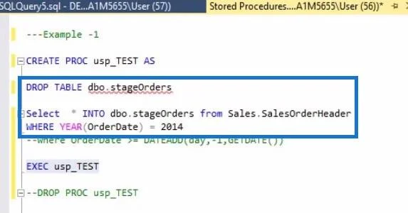 Prosedur Tersimpan Dalam SQL |  Gambaran keseluruhan