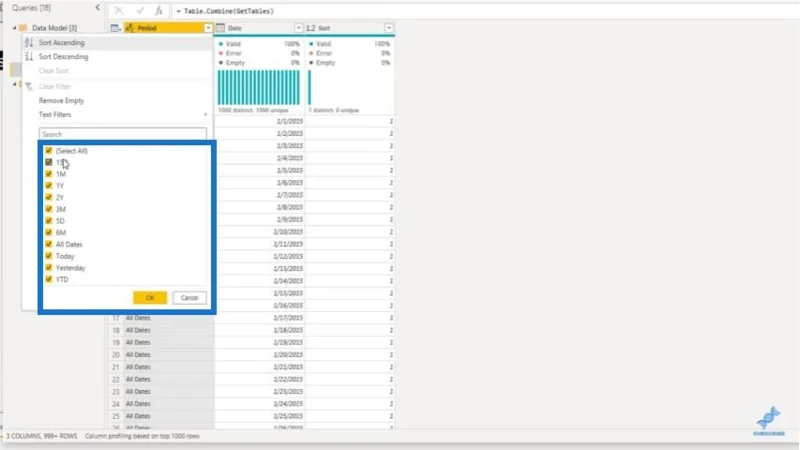 Penghiris Tarikh Dinamik Dalam LuckyTemplates Menggunakan Jadual Period