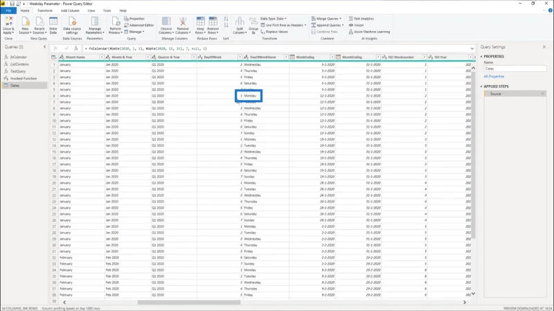 Fungsi M Untuk Jadual Tarikh – Cara Menambah Parameter Dalam Editor Pertanyaan
