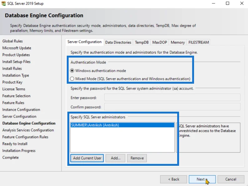 Cara Memasang SQL Server Untuk LuckyTemplates