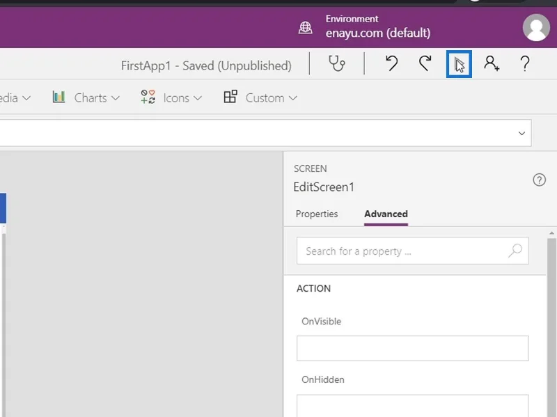 Skrin PowerApps: Mengedit Dan Mengemas kini