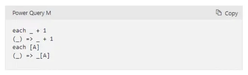 Power Query แต่ละนิพจน์: บทนำ