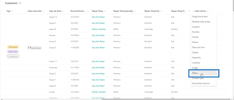 มุมมองปฏิทินรายการ SharePoint