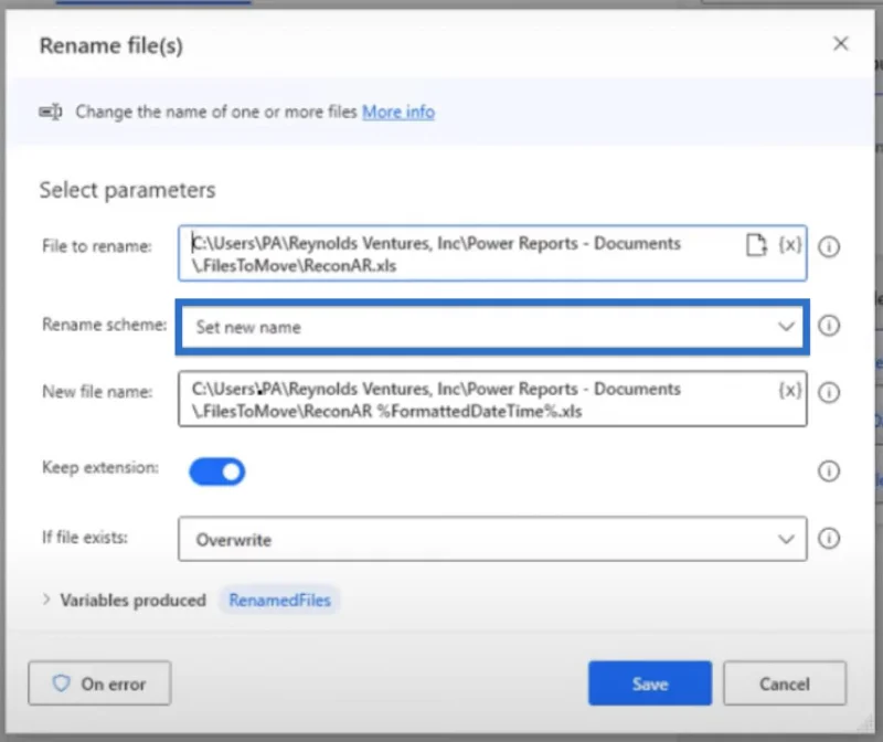 Tambahkan Tarikh Pada Nama Fail Dalam Desktop Power Automate