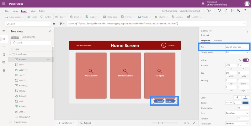 Fungsi Pelancaran PowerApps: Cara Melancarkan Perkhidmatan Lain Dari Apl Anda